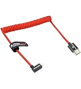 Alvin's Cables Left Angle Micro HDMI to HDMI Cable 8K@60Hz 4K@120Hz, Braided Coiled HDMI 2.1 for ...