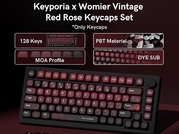 131-key MOA profile PBT dye-sublimation keycap set