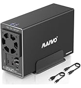 MAIWO USB-C Dual Bay Hard Drive RAID Enclosure for 3.5 inch SATA HDD, RAID 0/1/JBOD/PM 10Gbps USB...
