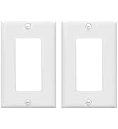 Decora GFCI Device Wallplate, Rocker Wall Plate Cover,Light switch cover,Standard Size 1-Gang 4.5...
