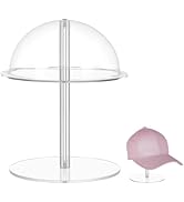 PH PandaHall Hat Display Stands 7.8 inch Wig Display Rack Hat Holder Stand Clear Domed Baseball C...