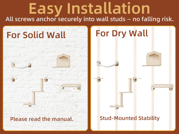 wall mounted cat shelves