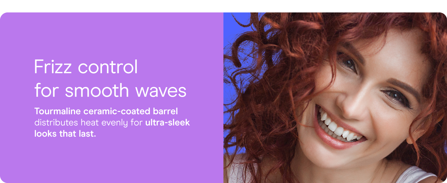 Conair tourmaline ceramic curling iron 1 inch barrel styling even heat large big thick