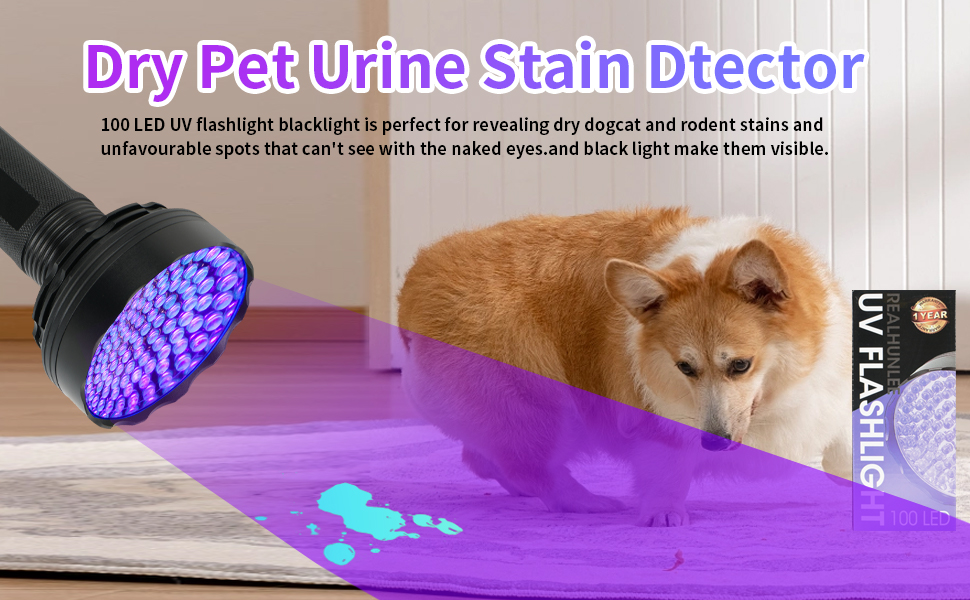 100 led uv flashlight