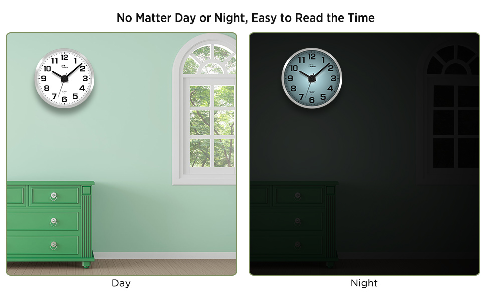easy reading wall clock
