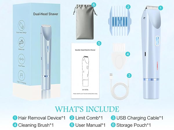 glow aura womens shaver 2 in 1