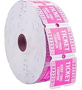 L LIKED Raffle Tickets Double Roll 2000 Tickets Consecutively Numbered 50/50 Raffle Tickets for E...