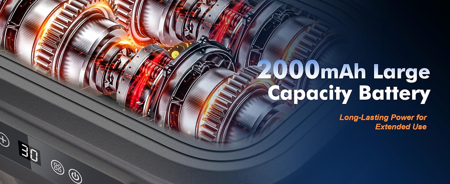 Long battery life ensures powerful performance