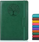 Biuwory Blank Journal Notebook for Women Men, Hardcover Leather Sketchbook 5.7"×8.3", 140 Pages U...
