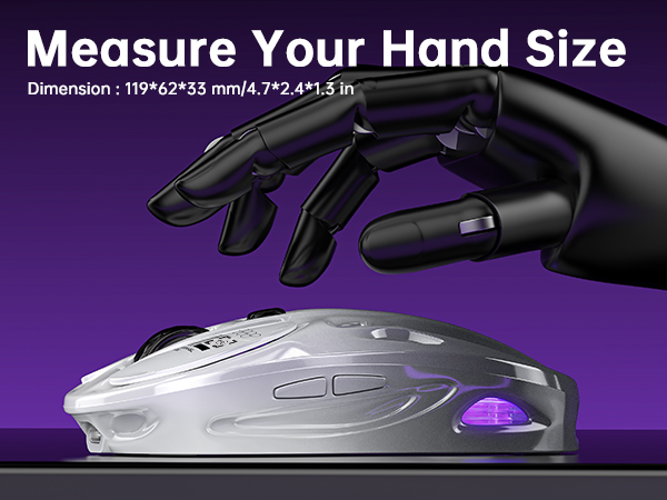 Tri-Mode Wireless Mouse (2.4G/Bluetooth/Wired)