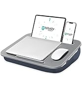 Lap Desk, Portable Laptop Lap Desk with Cushion, Fits up to 15.6 inch Laptop, Laptop Stand with D...