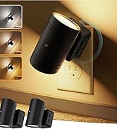 Briignite Night Lights Plug into Wall 2Pack Night Lights, Adjustable Brightness, Soft White Night...