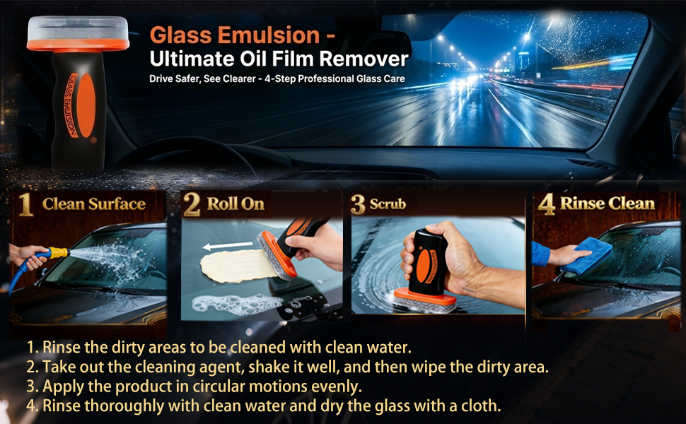 ogas glass emulsion glass emulsion cleaner car oil film cleaner glass oil film remover glass guard