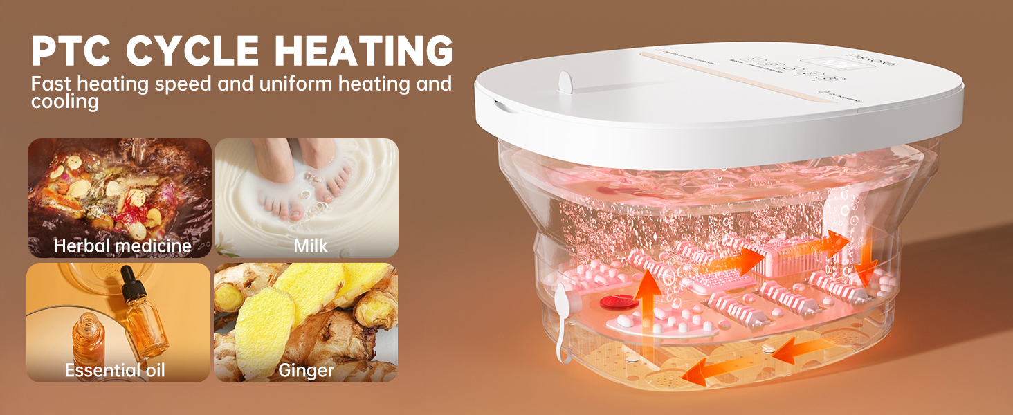 foot tube for soaking feet foot massager for circulation and pain relief collapsible foot bath