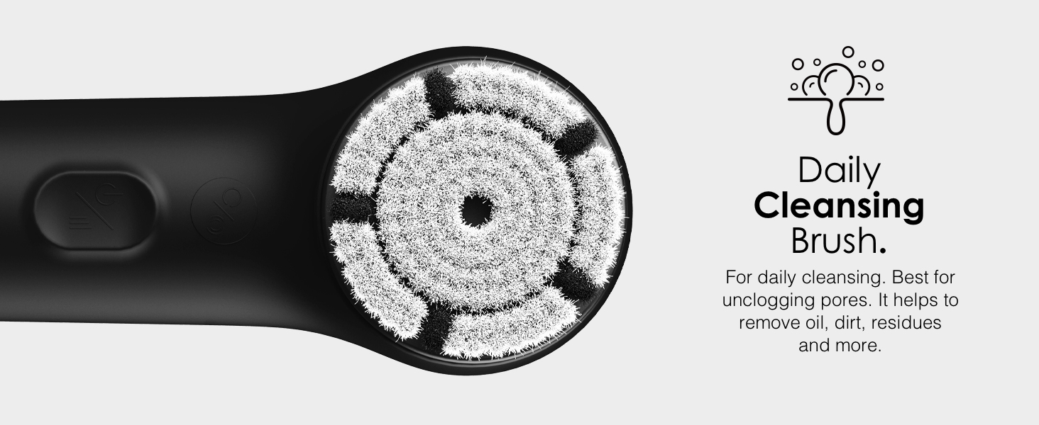 face scrubber facial cleansing brush with replacement magnetic daily cleansing brush