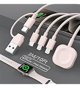 [MFi Certified] 4 in 2 iWatch &amp; Phone Charger Cable - 10FT/3M 3 Charger iPhone Watch airpods Char...