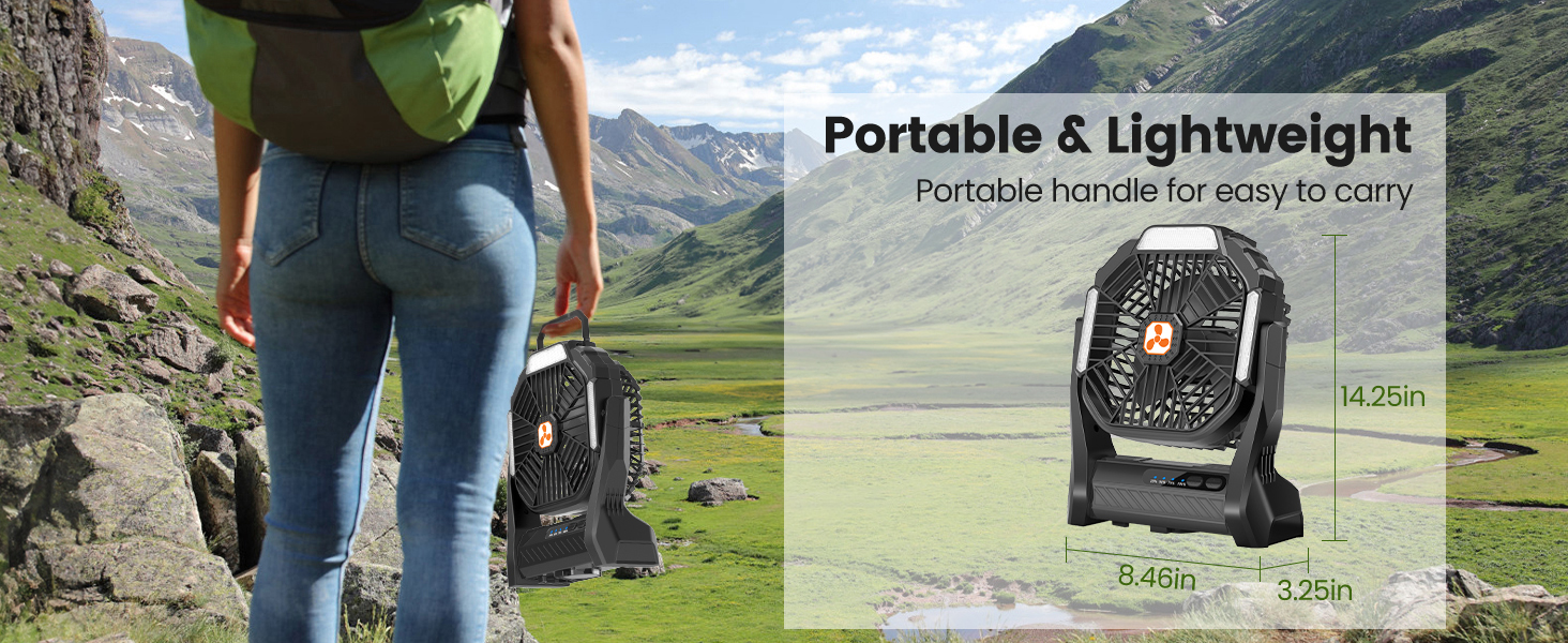 battery fans portable