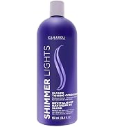 Clairol Professional Shimmer Lights Purple Shampoo &amp; Conditioner | Neutralizes Brass &amp; Yellow Ton...