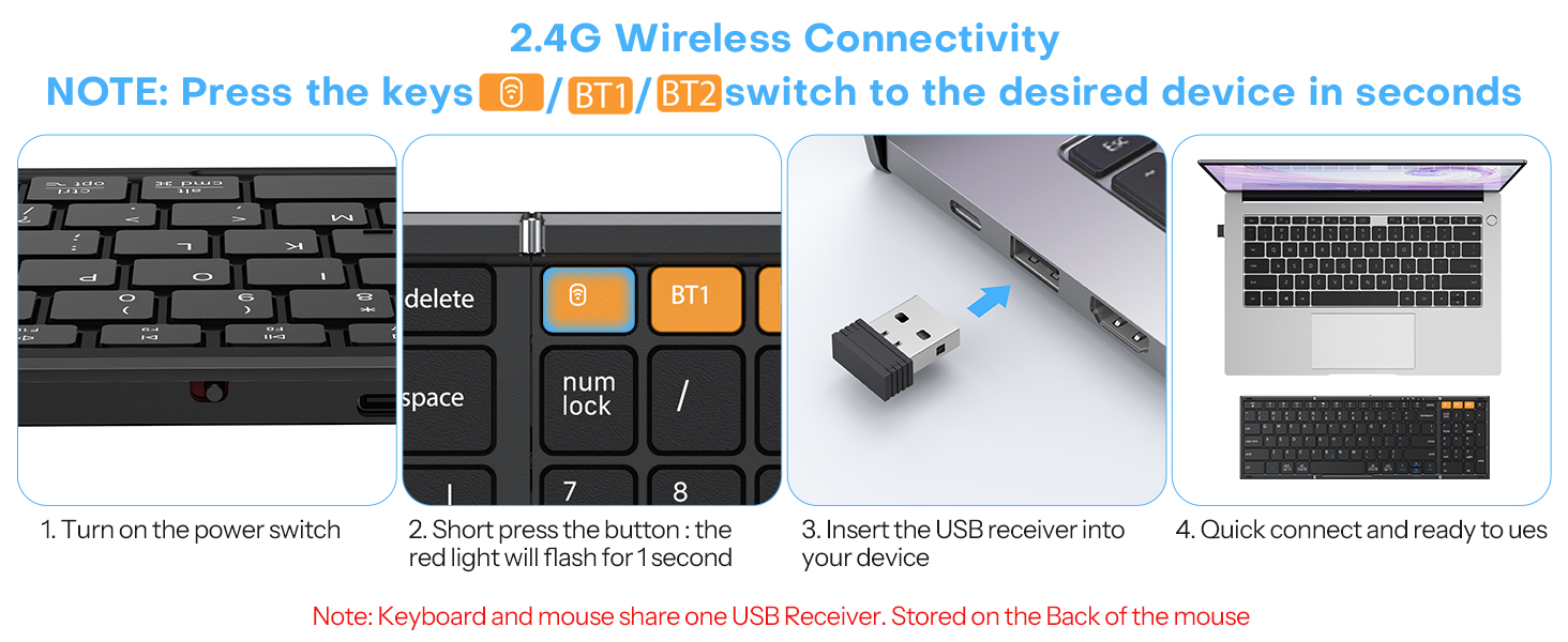 Foldable and Mouse Keyboard