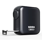 SENDA Self-Locking Pocket Tape Measure 16ft/5m, Compact Square Design Measuring Tape with High Ri...