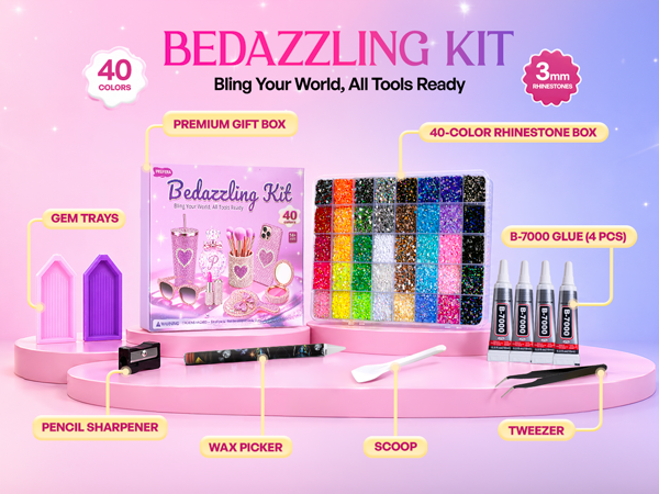 bedazzler kit with rhinestones