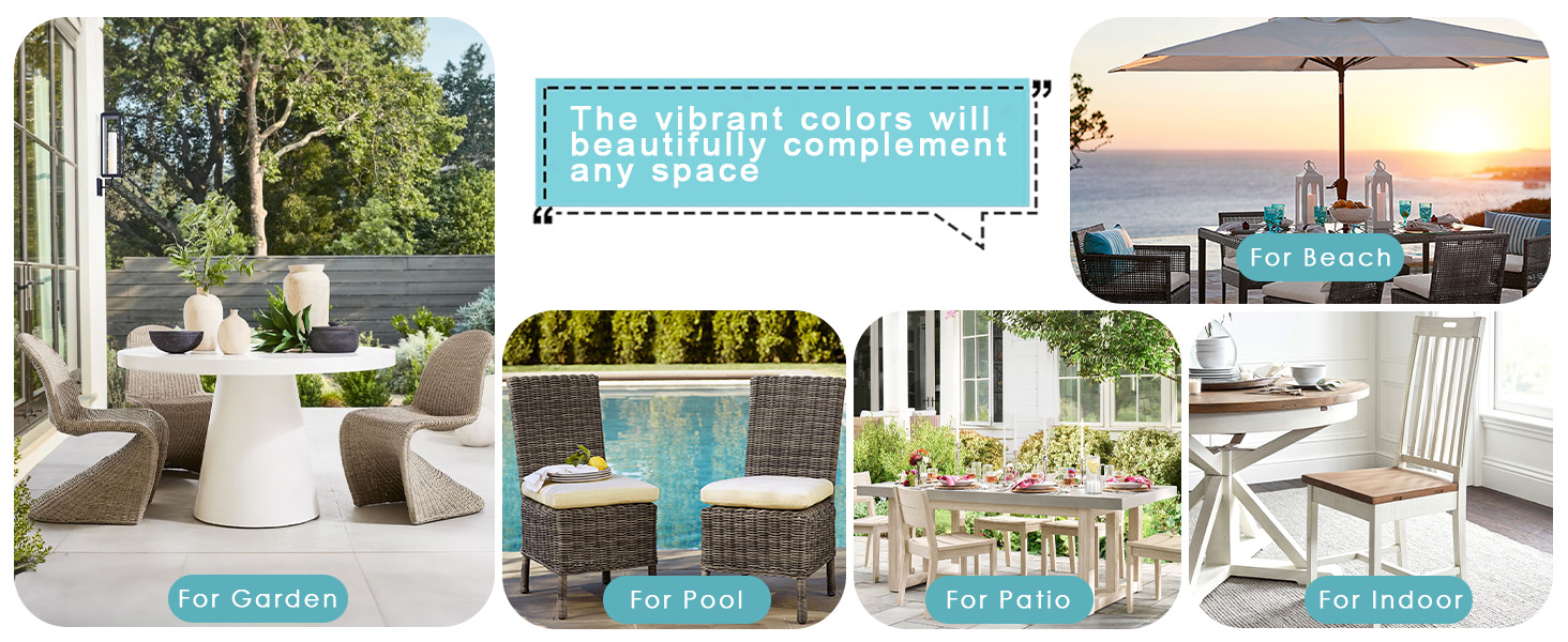 Outdoor Seat Cushion Outdoor Chair Cushions Set of 4 Patio Chair Cushions Furniture Chair Pads