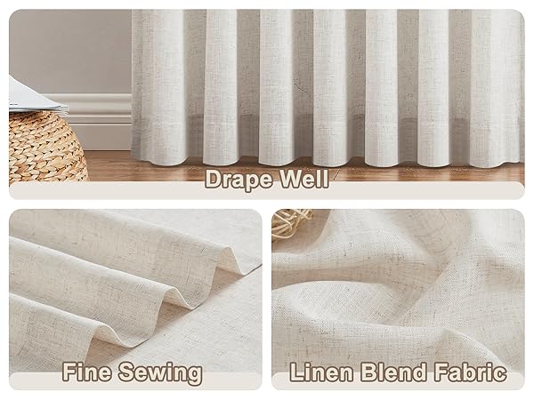 linen curtains