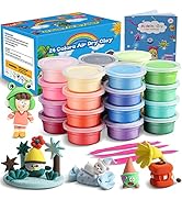 ifergoo Modeling Clay Kit for Kids - 24 Colors Magic Air Dry Clay, Ultra Light,Safe &amp; Non-Toxic, ...