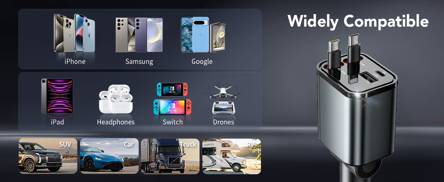 retractable car charger