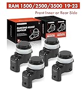 A-Premium 4-PC Reverse Backup Parking Assist Sensor Compatible with Select Ram, Jeep &amp; Dodge Mode...