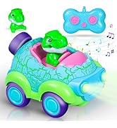 LGMazak Dinosaur Toddler Remote Control Car, Rechargable RC Cars for Toddlers 2-3, Dinosaur Toys ...