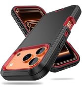 ACAGET for iPhone 17 Pro Max Case Rugged Heavy Duty Matte Protective Phone Cases with Port Anti D...