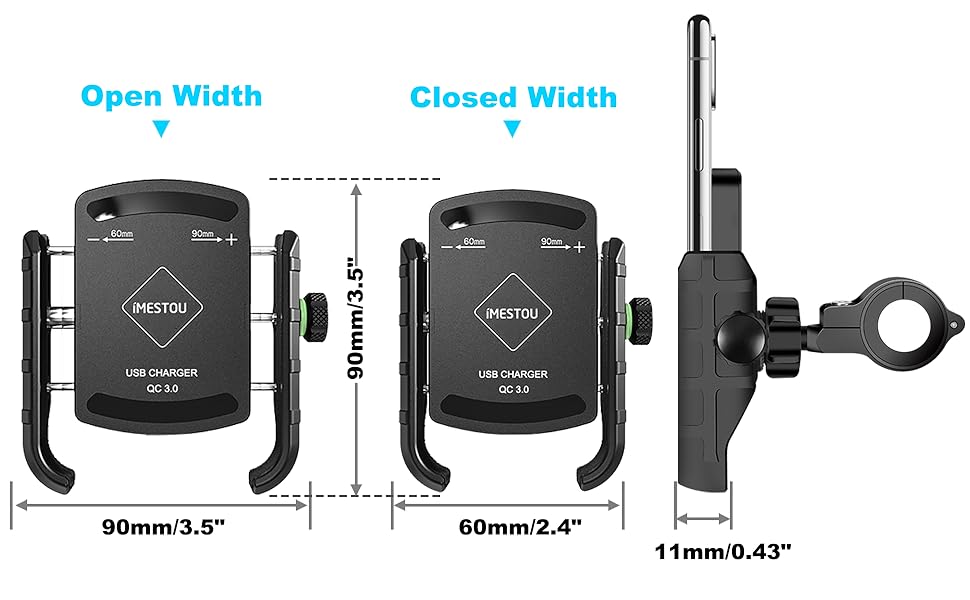 Handlebar Phone Mount Charger