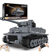 JMBricklayer Tank Building Sets for Adults - WW2 Military Tiger Army Tank Model Toy, Armed Constr...