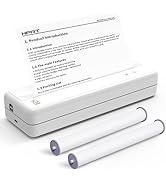 HPRT Wireless Portable Printers with 210mm Paper Roll, Mobile Office, School, Home, Portable Prin...