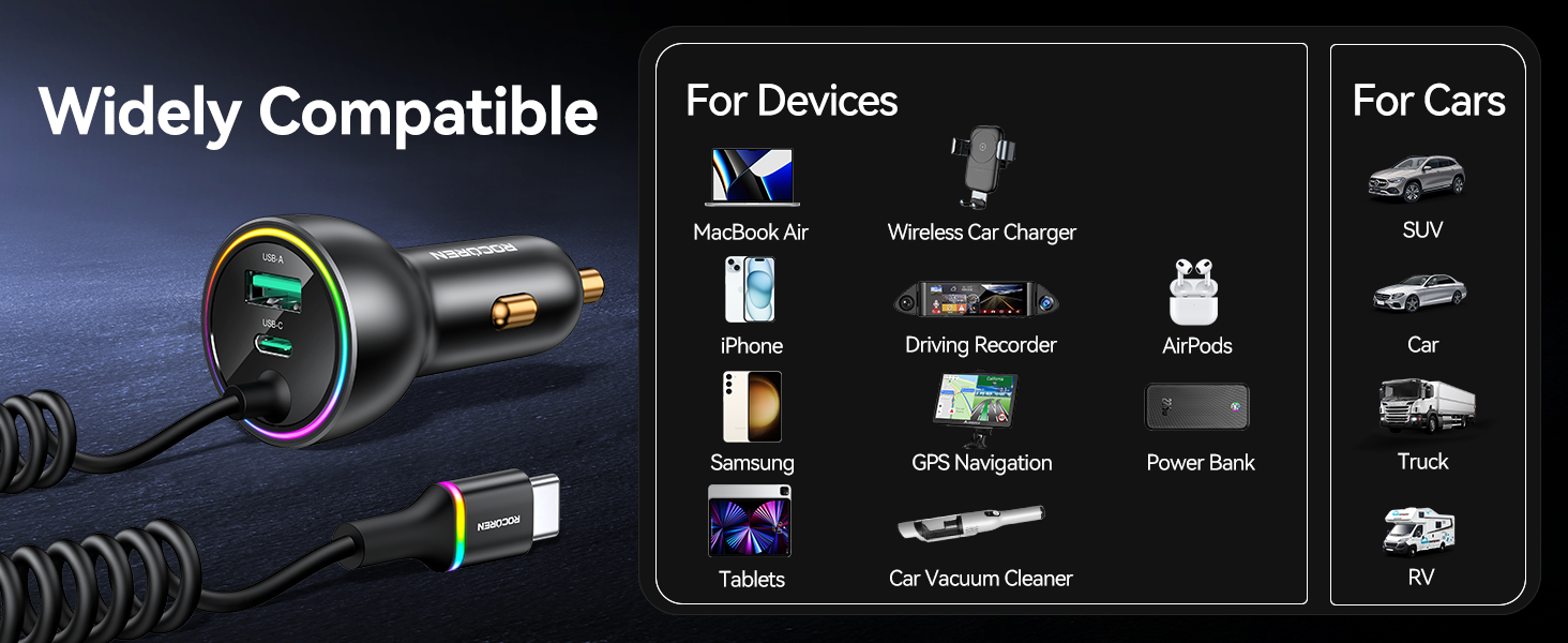 usb c car charger