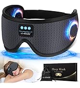 LC-dolida Sleep Headphones, White Noise Bluetooth Sleep Mask 3D Breathable Wireless Eye Mask for ...