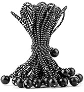 CARTMAN Ball Bungee Cords, 30pk 11 Inch Canopy Ties, Black