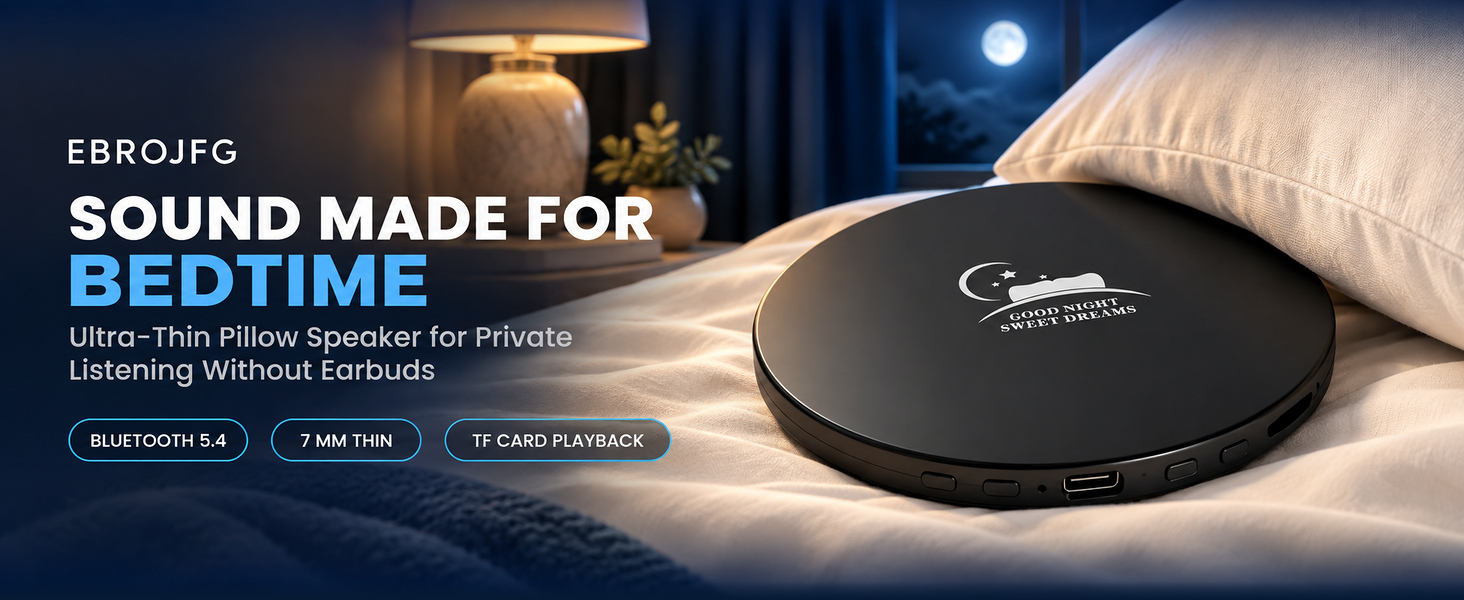 Pillow Speaker Bluetooth Wireless