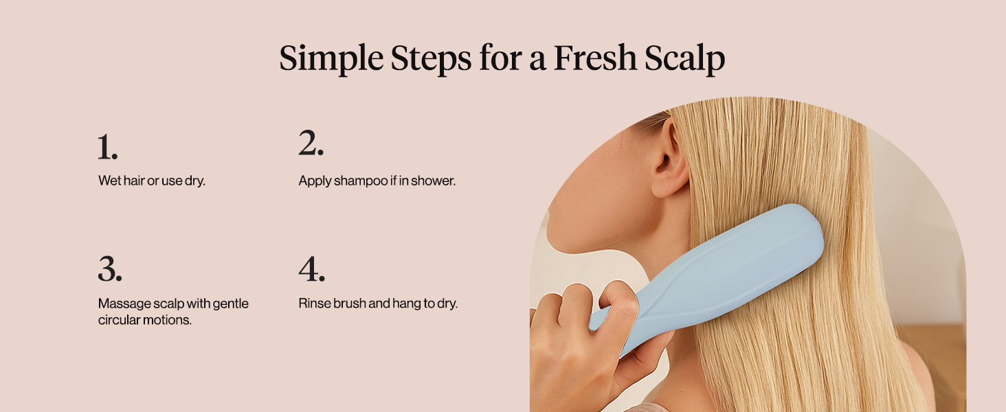 Kitsch Scalp Renewal Brush- Haze Blue
