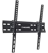 C-MOUNTS Tilting TV Wall Mount Bracket Low Profile for Most 26-55 inch Flat Screen/Curved TVs, TV...