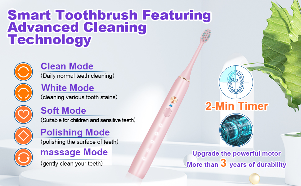 5 Modes smart toothbrush