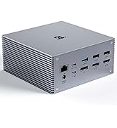Tiergrade USB C Docking Station with Dual 4K HDMI,DP, 6 USB Ports, SD/TF Card Slot, 60W USB-C PD ...