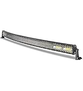 54 Inch LED Light Bar Curved, Auto Power Plus 396W Quad Row LED Driving Light Spot Flood Work Lig...