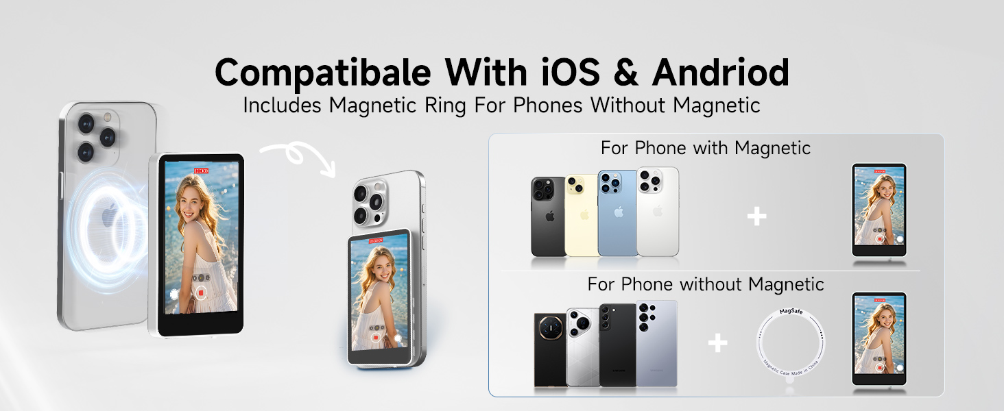 SYNCO 50m Wireless Control selfie monitor screen