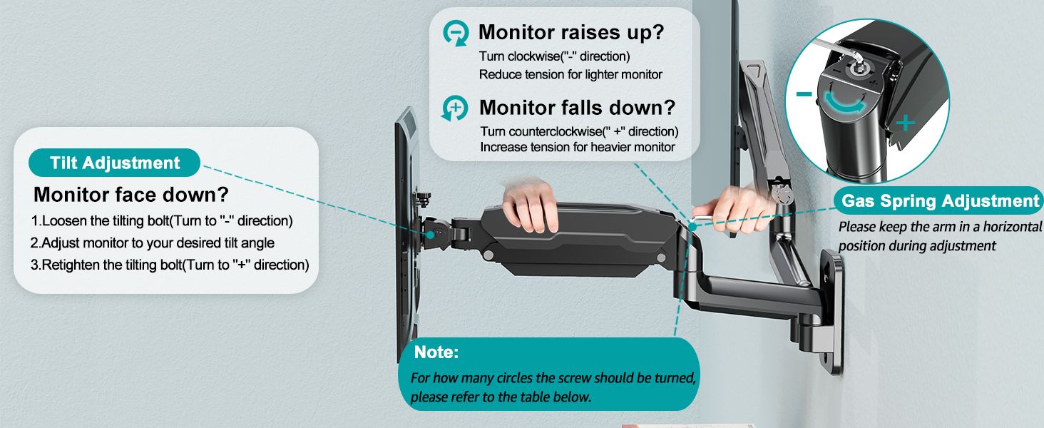 monitor wall mount dual