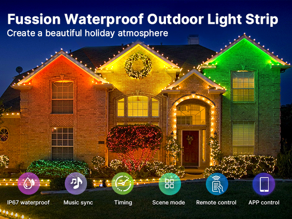 outdoor led strip lights waterproof