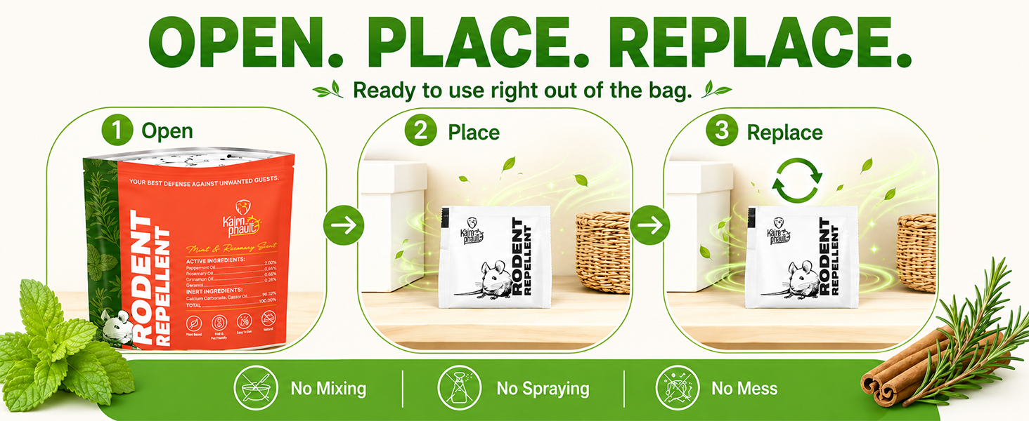mouse repellent pouches