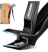 Toenail Clippers for Seniors, Angled Head Large Toe Nail Clippers for Thick Toenails, Wide Jaw Ea...