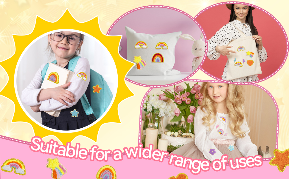 Preppy Cute Chenille Patches